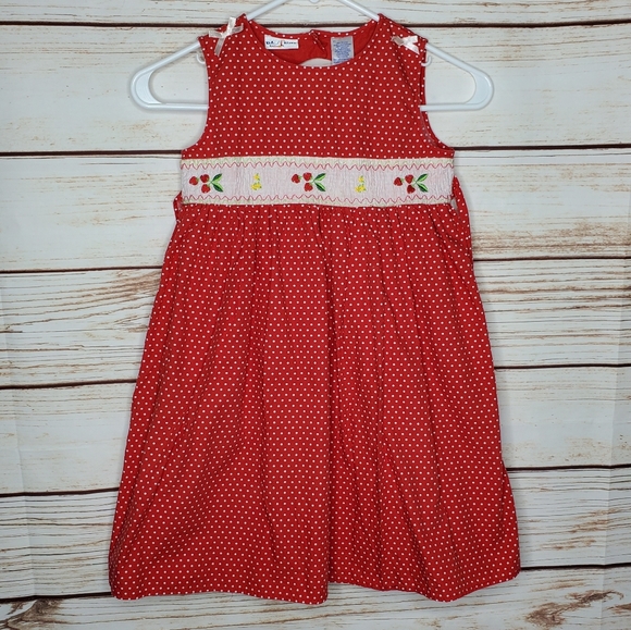 b.t. kids Other - Girls vintage cotton red girls dress sz 6 X